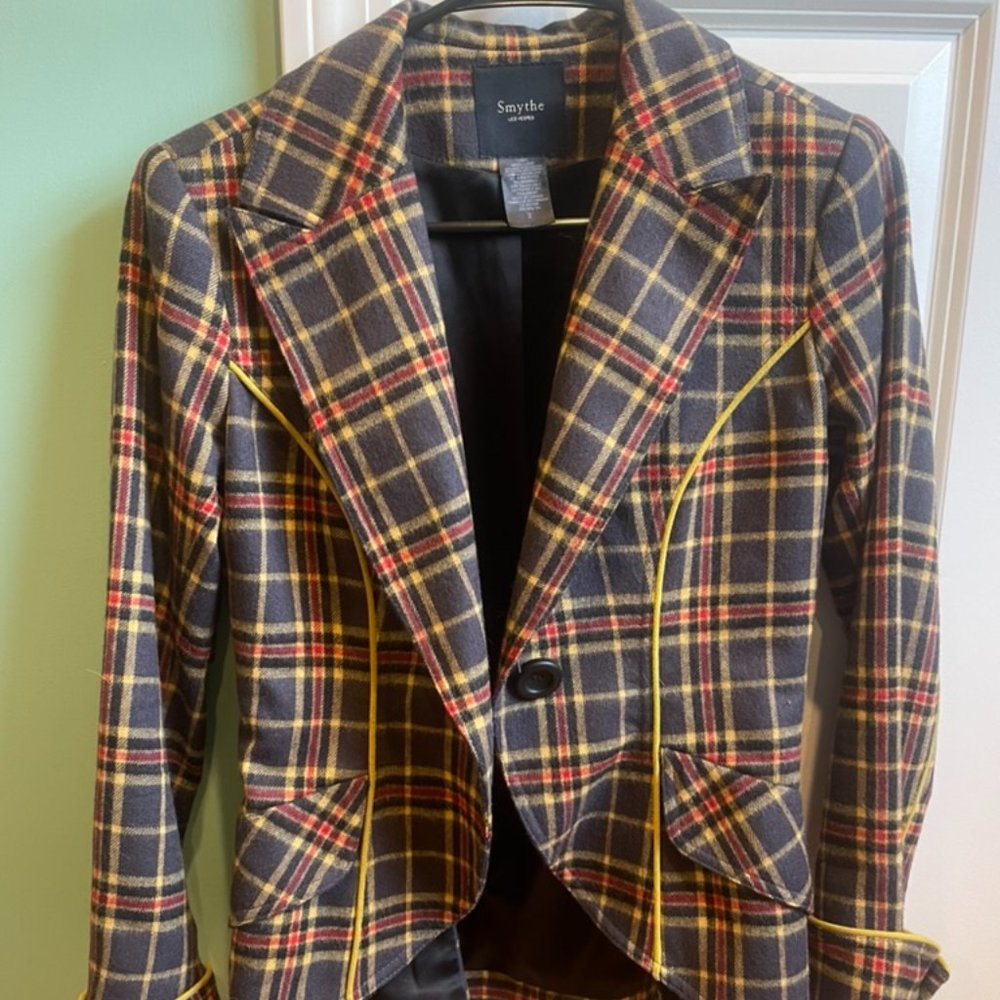 Smythe Plaid Blazer